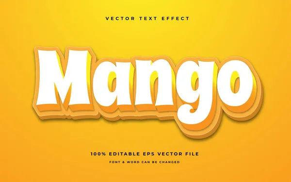 Mango Modern Editable Text Effect — 스톡 벡터
