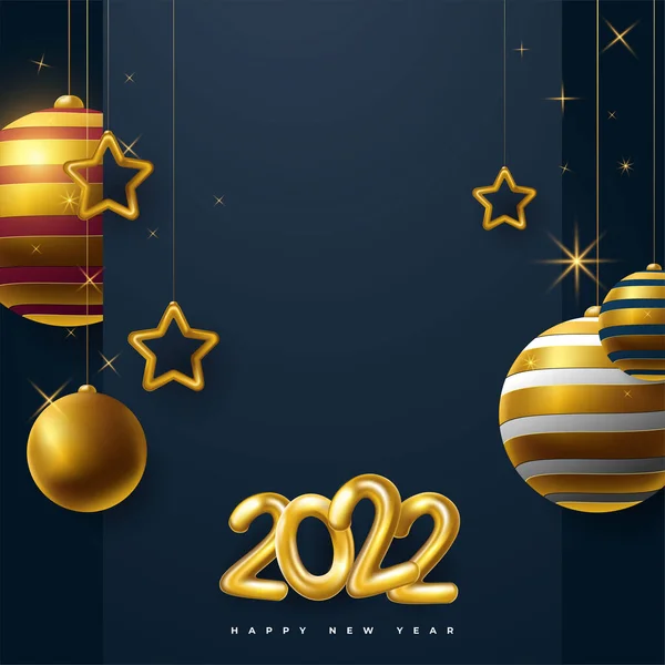 Szczęśliwego Nowego Roku Pozdrowienia Karta Tło — Wektor stockowy