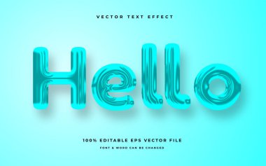 daha iyi çizgi film düzenlenebilir metin efekti