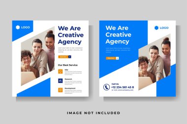 Modern iş sosyal medya vektörü şablonu