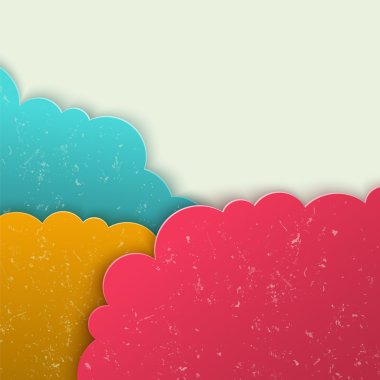 Abstract 3d background. Clouds form.