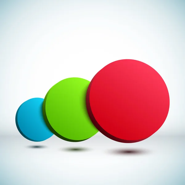 Colorful 3D circle background. — Stock Photo, Image