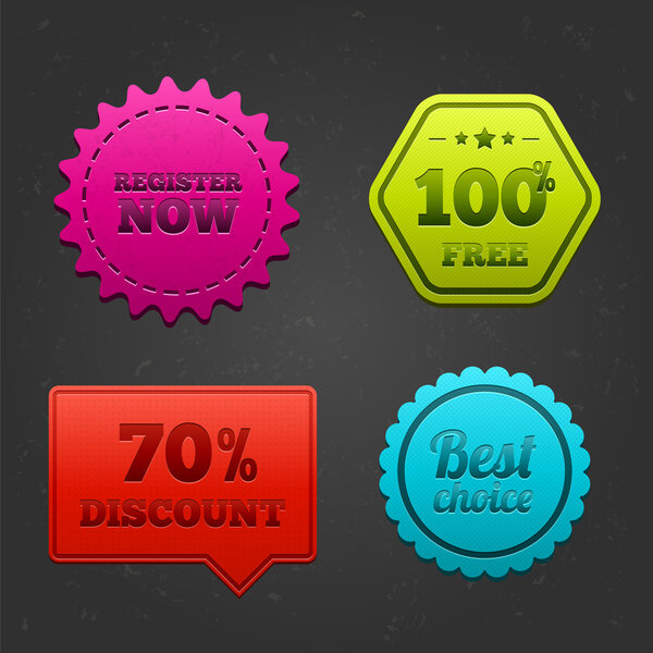 Набор торговых этикеток
