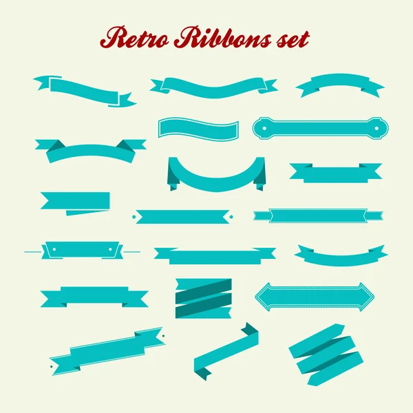 Retro styled ribbons collection — Stock Photo, Image