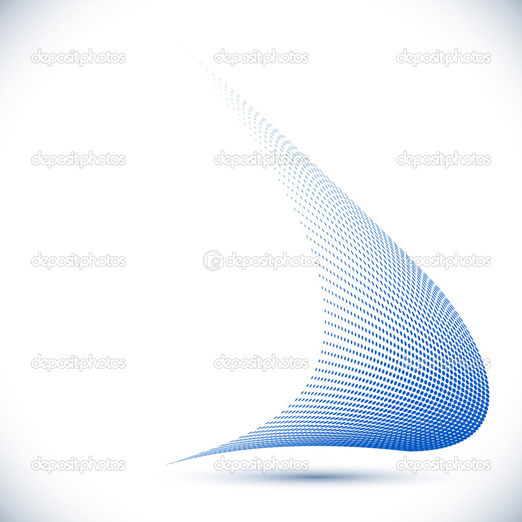 3D Vector halftone dots background.