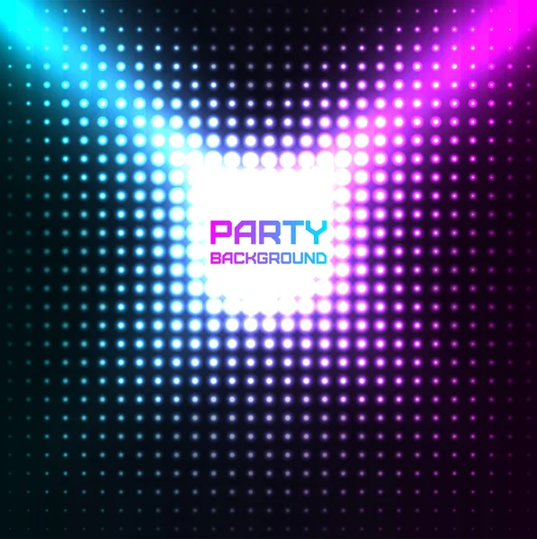 Csillogó Disco Party háttér Vector Design — Stock Vector