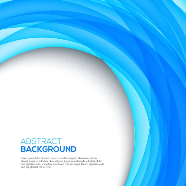 3D brillante fondo azul — Vector de stock