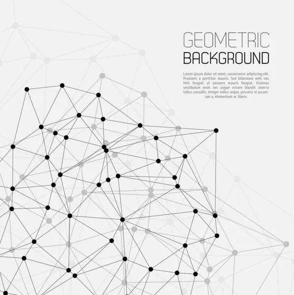 Molecuul en communicatie achtergrond — Stockvector