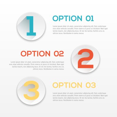 Modern düz tasarım şablonu