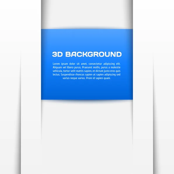 Fondo geométrico azul 3D — Vector de stock