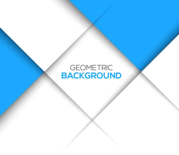 Fondo geométrico azul 3D — Vector de stock