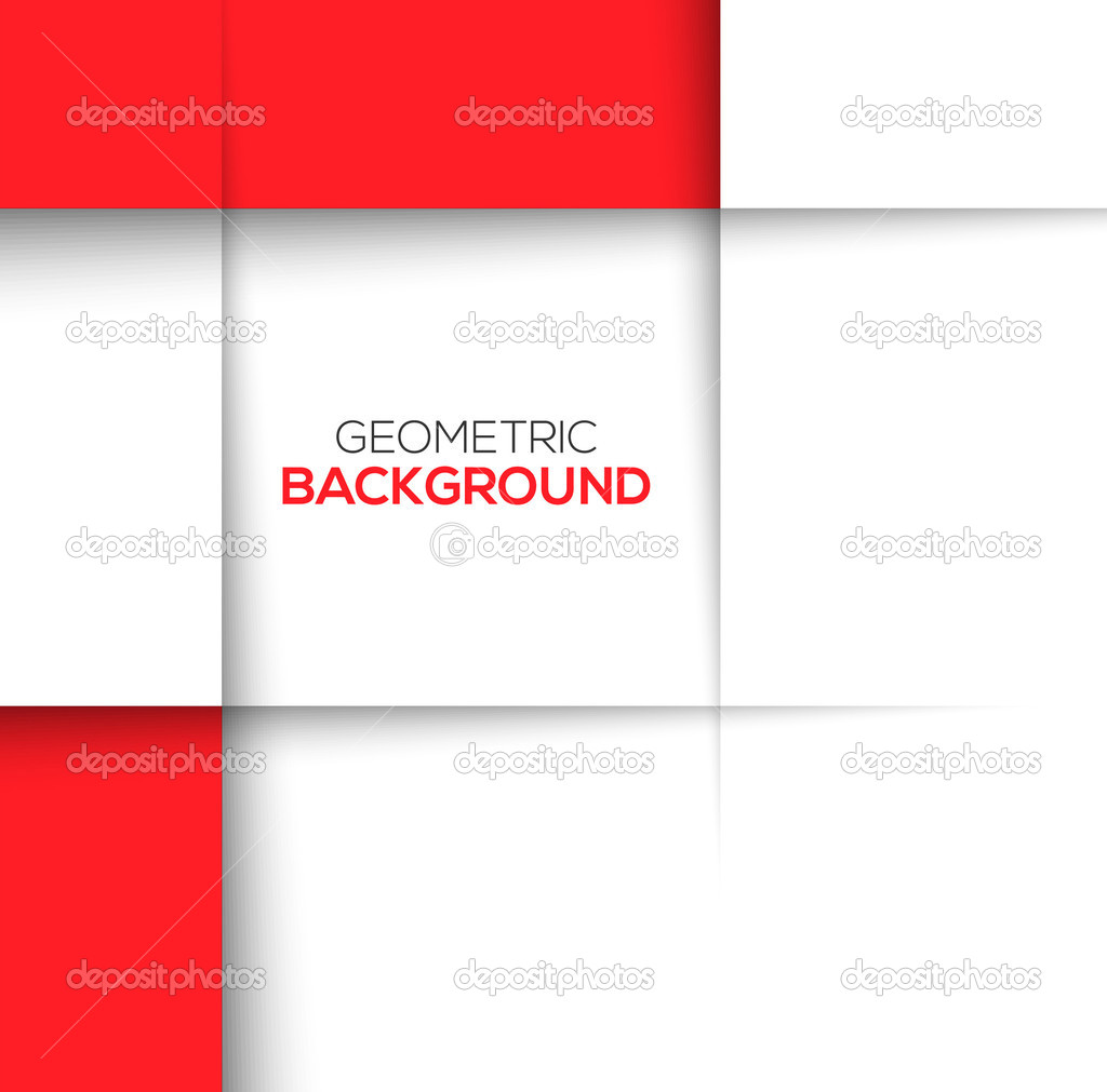 Geometric red 3D background