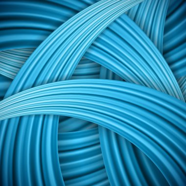 3B vektör arka mavi plan.