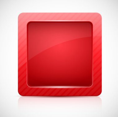 vector parlak düğme beyaz izole