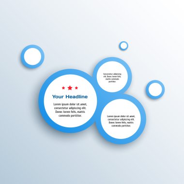 Soyut web tasarım balonu, vektör.