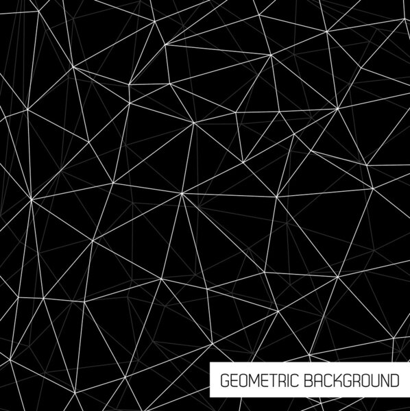 Векторный бесшовный геометрический черно-белый узор
