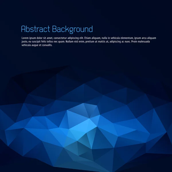 Blaues Dreieck abstrakter Hintergrund — Stockvektor