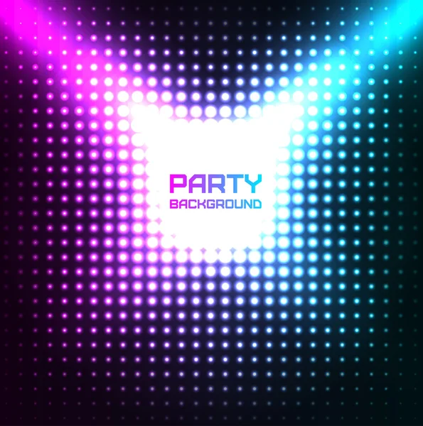 Csillogó Disco Party háttér Vector Design — Stock Vector