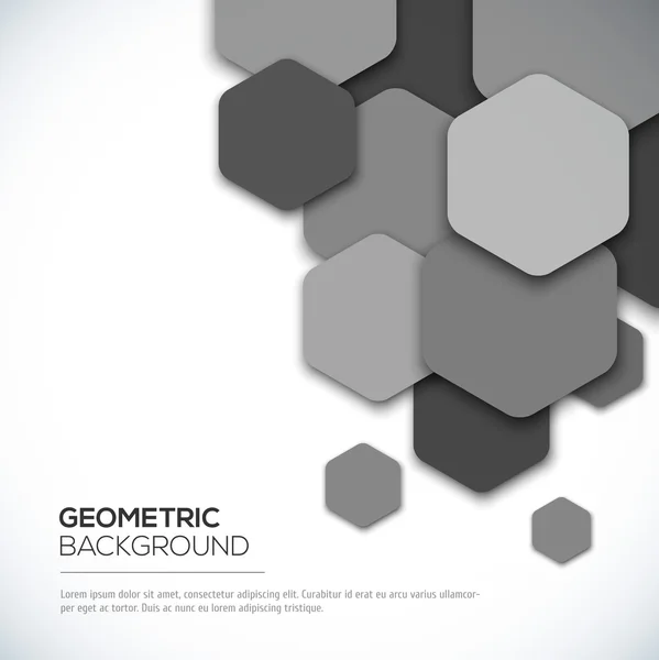 Fondo abstracto geométrico. Ilustración del concepto vectorial — Vector de stock