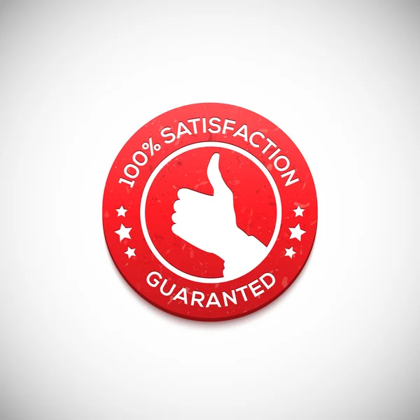 Satisfaction guaranteed label — Stock Vector