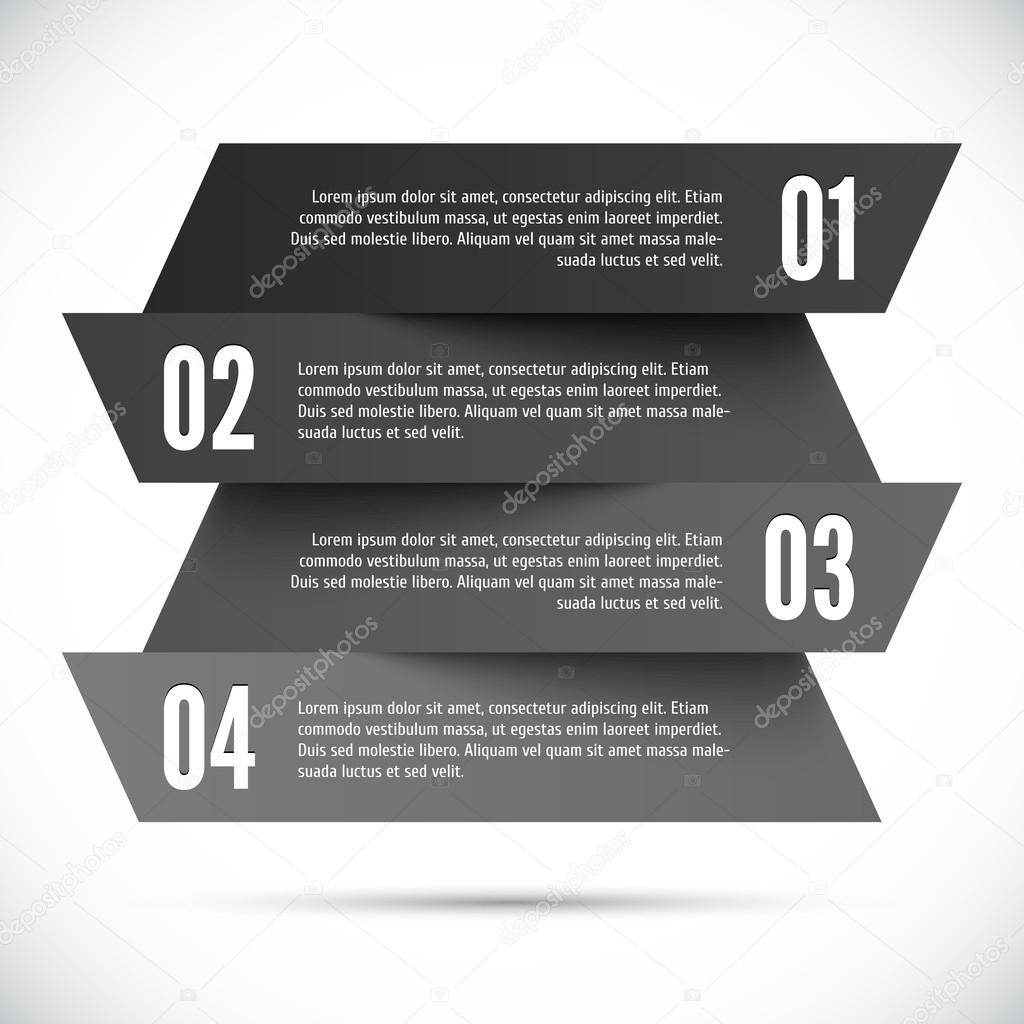 Abstract infographic template