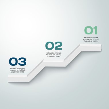 3B vektör ilerleme arka plan .