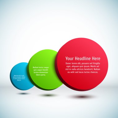 renkli 3d arka plan daire.