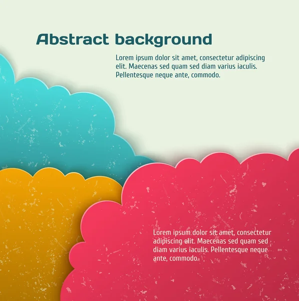 Abstract 3d vector background. Clouds form. — Stock Vector