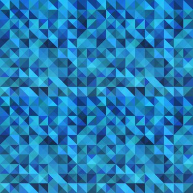 kesintisiz mavi üçgen soyut desen.