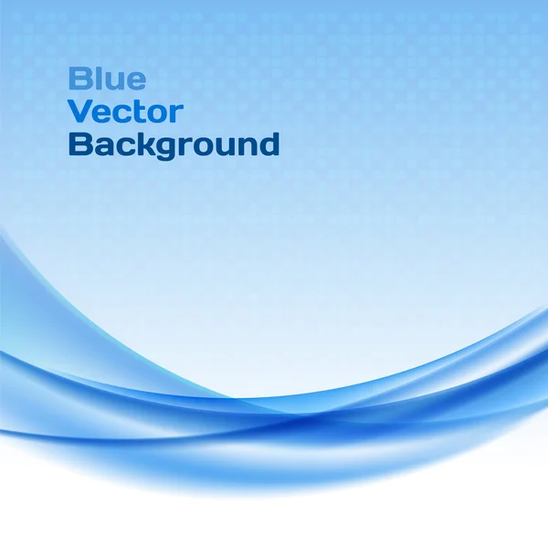 Blauer Wellenhintergrund mit Halbton. — Stockvektor