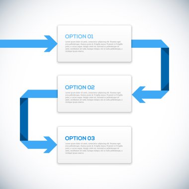 oklarla infographics 3B şablon.