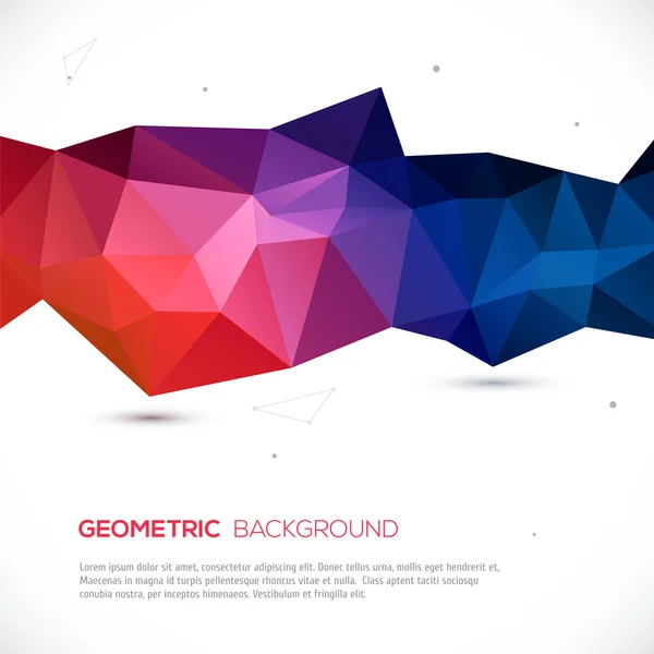 Abstrakte 3D geometrische bunte Hintergrund. — Stockvektor