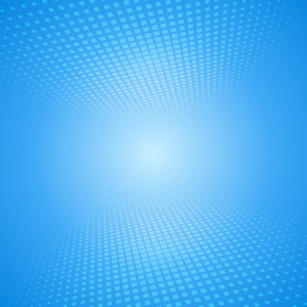Weißer und blauer abstrakter Hintergrund mit Quadraten — Stockvektor
