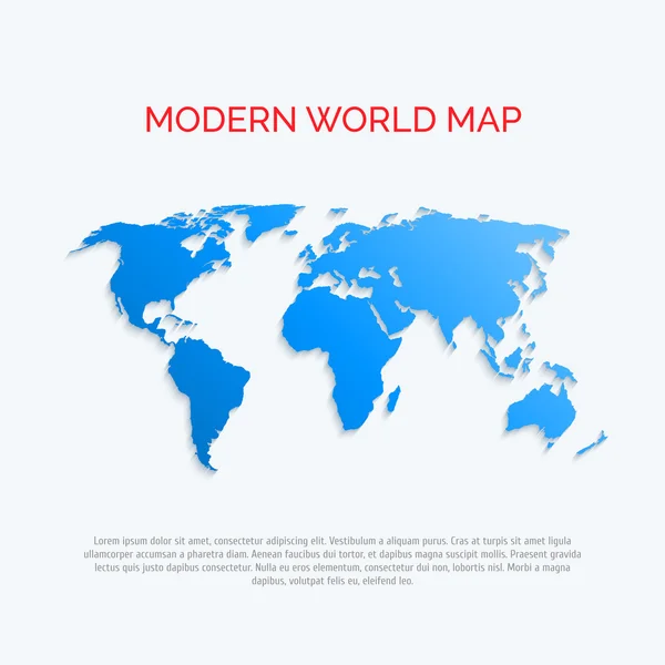 Carte du monde 3D  . — Image vectorielle