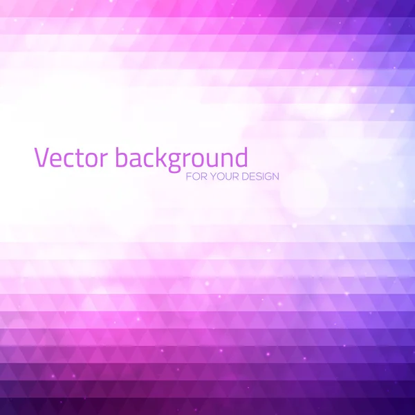 Abstract triangles background with bokeh. — Stock Vector