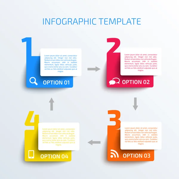 Modelo de infográficos de negócios . —  Vetores de Stock