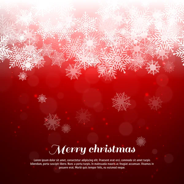 Christmas background with snowflake — Stock Vector