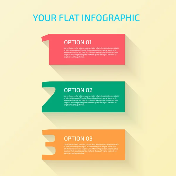 Flat Design Number — Stock Vector