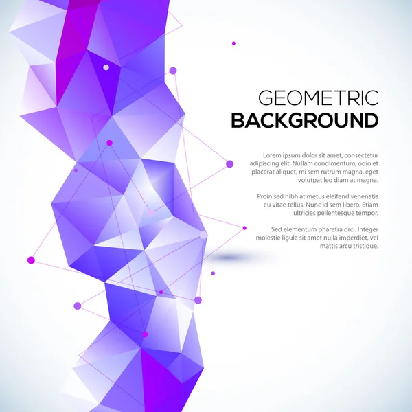 Abstract 3D geometric background — Stock Vector