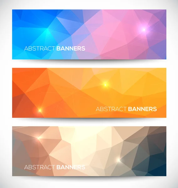 Abstrakt banners samling. — Stock vektor