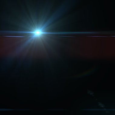 lens flare efekti siyah arka plan üzerinde