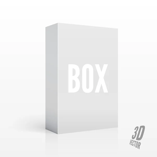 Tom 3d-box. vektor illustration för din design. — Stock vektor