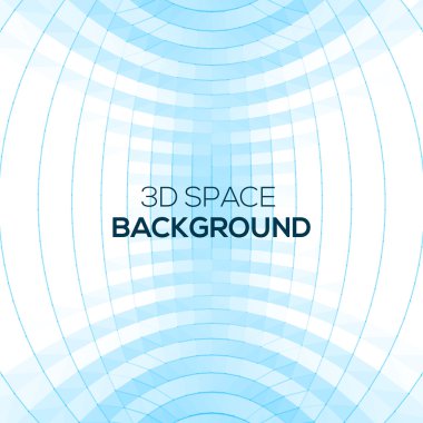 3B alanda geometrik arka plan