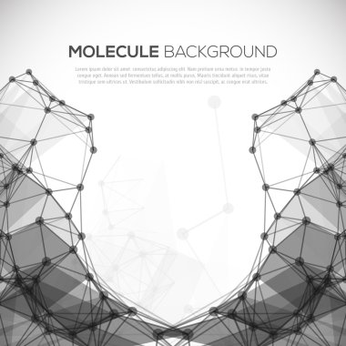 molekül yapısı vektör arka plan.