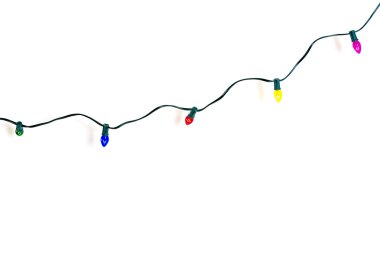 string of christmas lights clipart