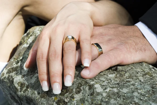 Svatební prsteny Stock Obrázky