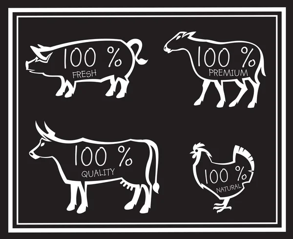 Landbouwhuisdieren — Stockvector