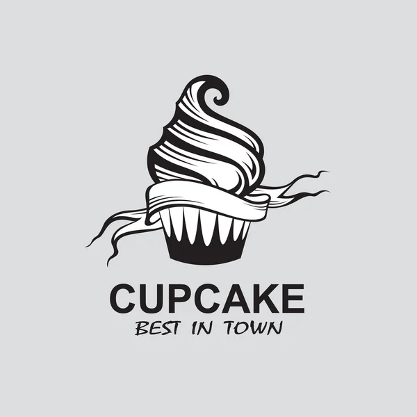 Afbeelding van cupcake — Stockvector