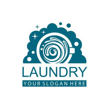 Çamaşır ikonu, çamaşır makinesi ve baloncuklu çamaşır yıkama tasarımı beyaz arkaplanda izole edilmiş.