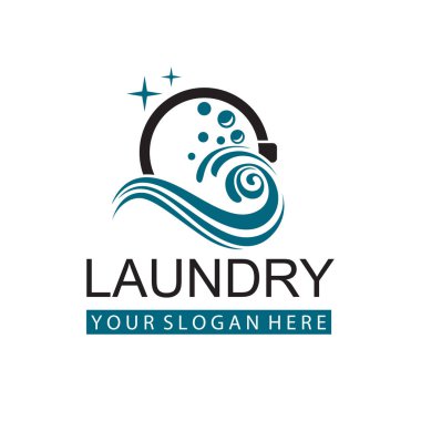 Çamaşır ikonu, çamaşır makinesi ve baloncuklu çamaşır yıkama tasarımı beyaz arkaplanda izole edilmiş.